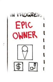 A zoomed in view of the Epic Owner connected to the In Progress part of the Portfolio Kanban